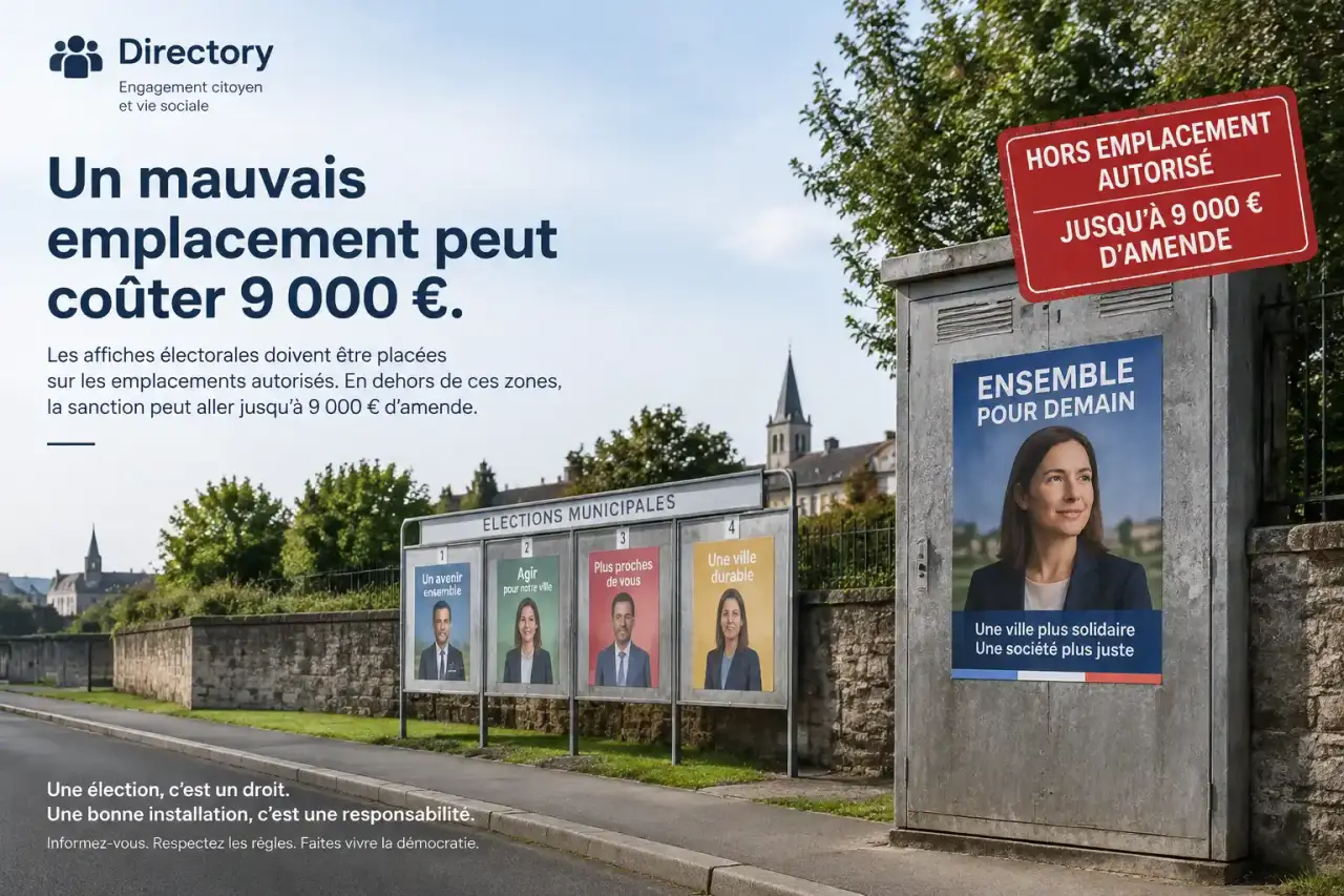 Affiche électorale : un mauvais emplacement peut coûter 9 000 €