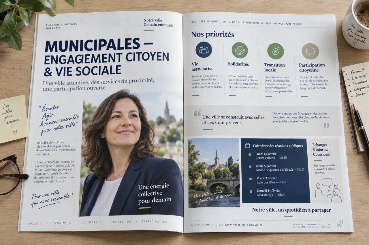 Une lettre de profession de foi municipale : un modèle clair, crédible et conforme