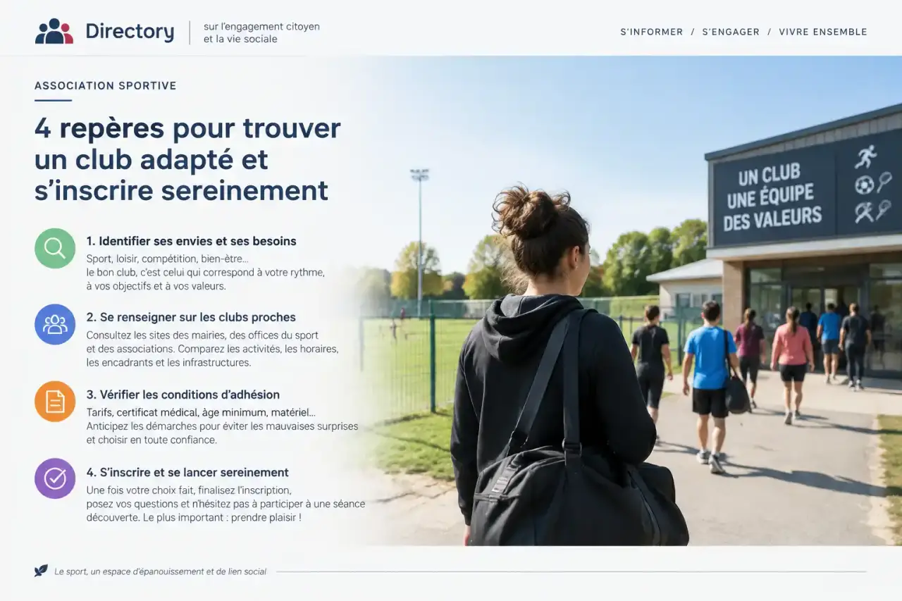 Association sportive : 4 repères pour trouver un club adapté et s’inscrire sereinement