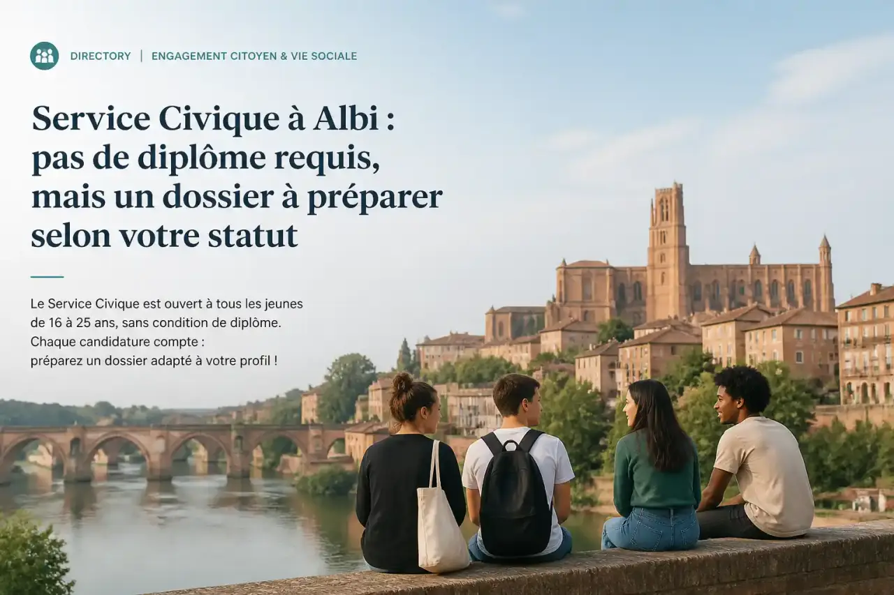 Service Civique à Albi : pas de diplôme requis, mais un dossier à préparer selon votre statut